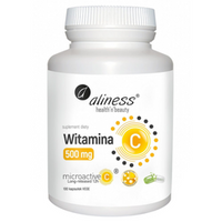 ALINESS Witamina C 500 mg Przedłużone Uwalnianie 100 kaps