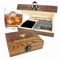 Zestaw kamieni do Whisky w drewnianym opakowaniu