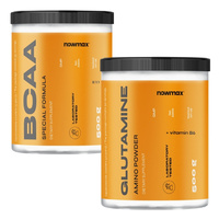 nowmax® BCAA 2:1:1 500 g + nowmax® L-Glutamine 500 g