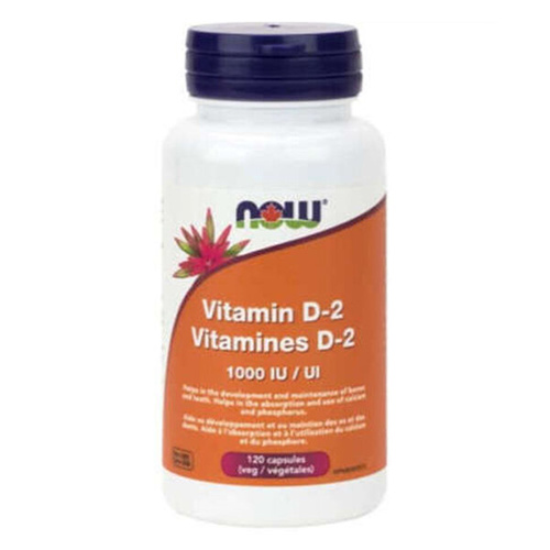 NOW FOODS Vitamin D-2 1000 IU 120 vkaps