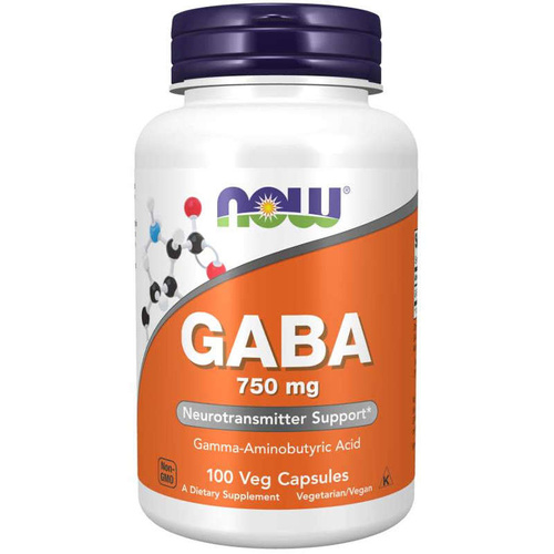 NOW FOODS GABA 750mg 100 vkaps