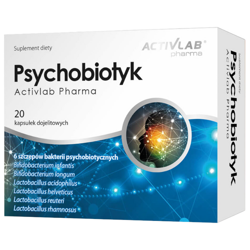 Probiotyk Mózg Jelita ACTIVLAB Psychobiotyk 20 kaps