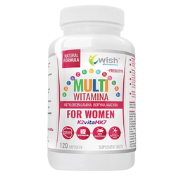 WISH Multiwitamina Dla Kobiet Complex + Prebiotyk 120 kaps