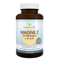 MEDVERITA Magnez Cytrynian + P-5-P 100 kaps