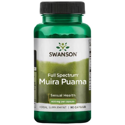 SWANSON FS Muira Puama 400mg 90 kaps