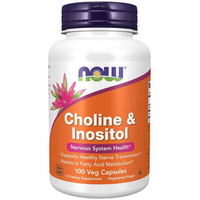 NOW FOODS Cholina 250mg + Inozytol 250mg 100 vkaps