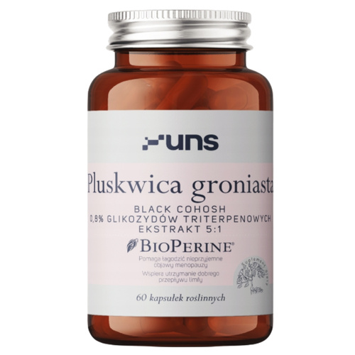 UNS Pluskwica Groniasta + Bioperine (Black Cohosh) 60 kaps