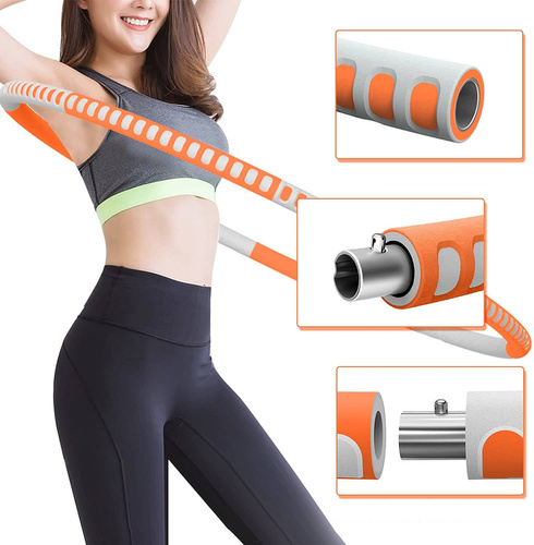 PIIKNUO Hula Hoop foldable orange-gray