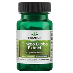 SWANSON Ginkgo Biloba ekstrakt 60mg 30 kaps