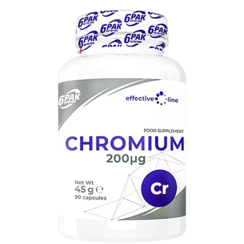 6PAK EL Chromium Chrom 200 µg 90 kaps