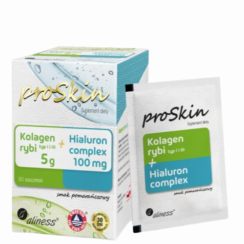 ALINESS ProSkin Kolagen Rybi 5g + Hialuron 100mg Complex x 30 saszetek