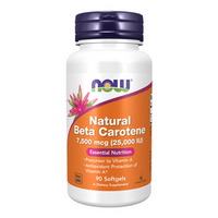 NOW FOODS Naturalny Beta Karoten (Witamina A) 25 000 IU 90 kaps