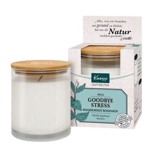 KNEIPP Świeca Zapachowa Goodbye Stress 100 g - Miętowo-Rozmarynowy