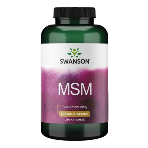 SWANSON MSM 500mg 250 kaps