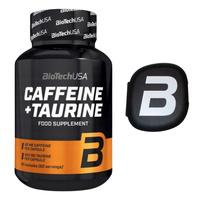 BIOTECH Caffeine + Taurine 60 kaps + pill box