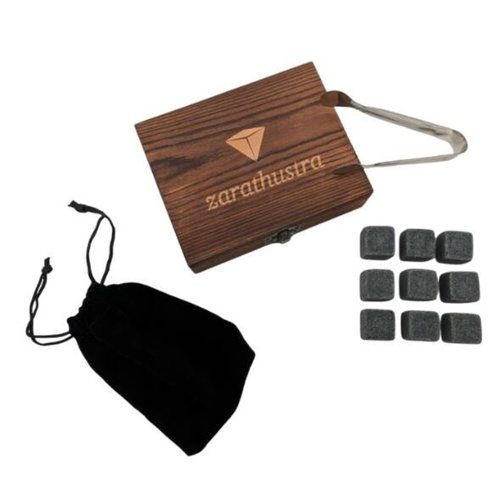 Zestaw kamieni do Whisky w drewnianym opakowaniu