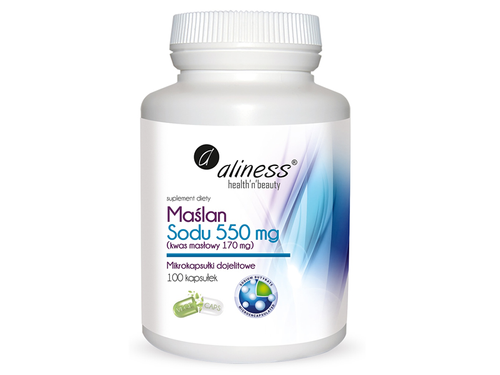 ALINESS Maślan Sodu 550mg 100 kaps