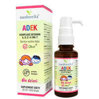 MEDVERITA Witaminy ADEK dla dzieci 30 ml/600 kropli