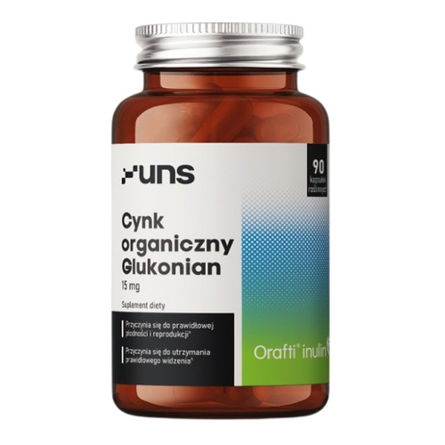 UNS Cynk Organiczny Glukonian 90 kaps