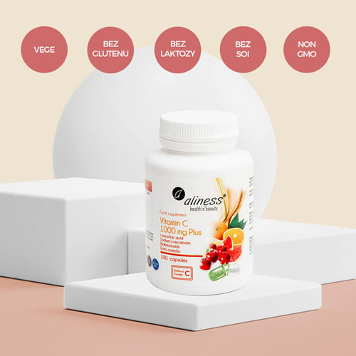 ALINESS Witamina C 1000mg Plus 100 kaps