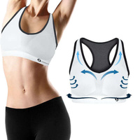 SPORTASTISCH Damski biustonosz sportowy "Sporty Bra" roz L kolor biało-szary
