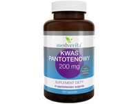 MEDVERITA Kwas Pantotenowy 200mg 180 kaps