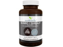 MEDVERITA Mumio / Shilajit Ekstrakt 20% Kwasów Fulwowych 60 kaps