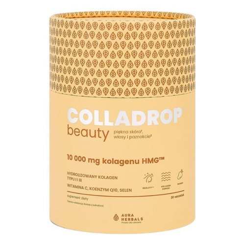 AURA HERBALS Colladrop® Beauty kolagen HMG™ 10000 mg Saszetki 30 szt