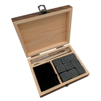 Zestaw kamieni do Whisky w drewnianym opakowaniu