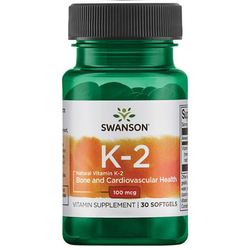 SWANSON Witamina K2 Naturalna 100mcg 30 kaps