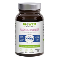 BIOWEN Magnez 4X z Potasem 100 kaps 