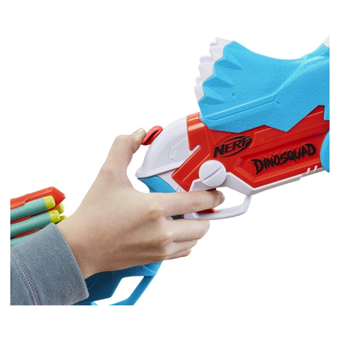 NERF Wyrzutnia DinoSquad Tricera-blast z zestawem 12 strzałek