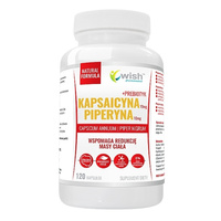 WISH Kapsaicyna + Piperyna 120 kaps