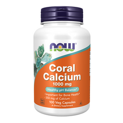 NOW FOODS Wapno Koralowe - Coral Calcium 1000mg 100 vkaps