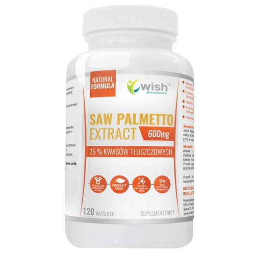 WISH Palma Sabałowa Saw Palmetto 600mg 120 kaps