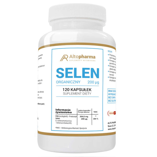 ALTO PHARMA Selen Organiczny 200µg 120 kaps