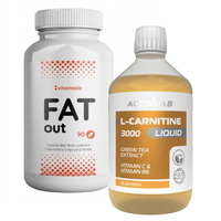 VITAMADE Fat Out 90 kaps + ACTIVLAB L-Carnitine 3000 liquid 500 ml