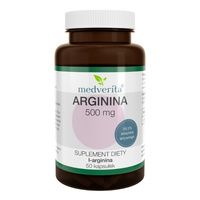 MEDVERITA Arginina 500 mg 50 kaps
