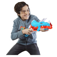 NERF Wyrzutnia DinoSquad Tricera-blast z zestawem 12 strzałek