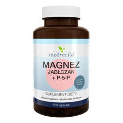 MEDVERITA Magnez Jabłczan + P-5-P 100 Kaps