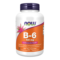 NOW FOODS Witamina B-6 100 mg 250 kaps