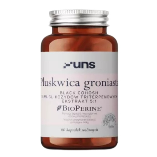 UNS Pluskwica Groniasta + Bioperine (Black Cohosh) 60 kaps