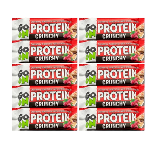 10 x GO ON Baton Crunchy Protein 40 g