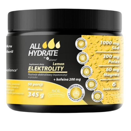 ALINESS ALLHydrate Elektrolity + Kofeina 200mg 345 g