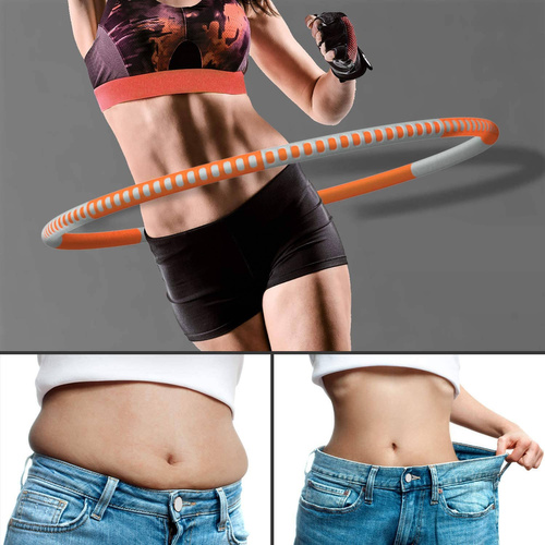 TvvaaFog HUP-20C Hula Hoop składane kolor pomarańczowo-szary