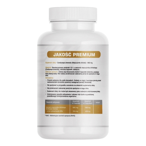 MEDFUTURE Cordyceps Sinensis 680 mg 60 kaps