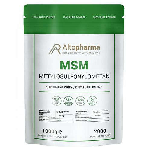 ALTO PHARMA MSM Siarka Organiczna w Proszku 1000 g