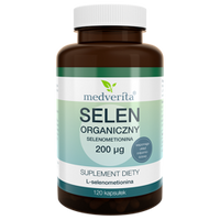 MEDVERITA Selen Organiczny Selenometionina 200mcg 120 kaps