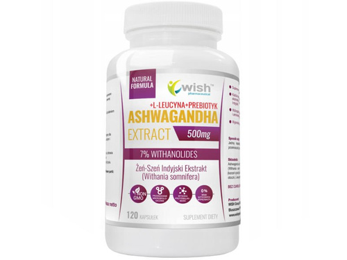 WISH Ashwagandha Extract 500mg 120 kaps