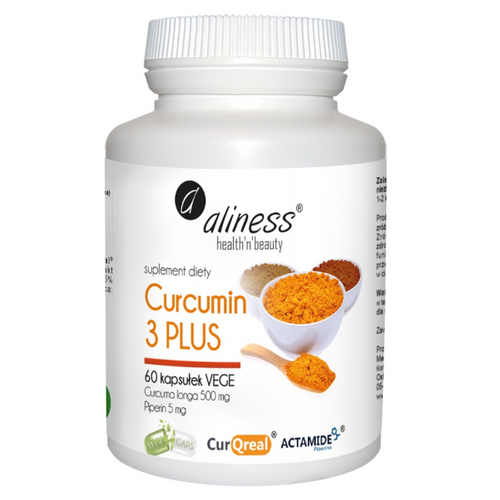 ALINESS Curcumin 3 PLUS z Piperyną 500mg/5mg 60 kaps